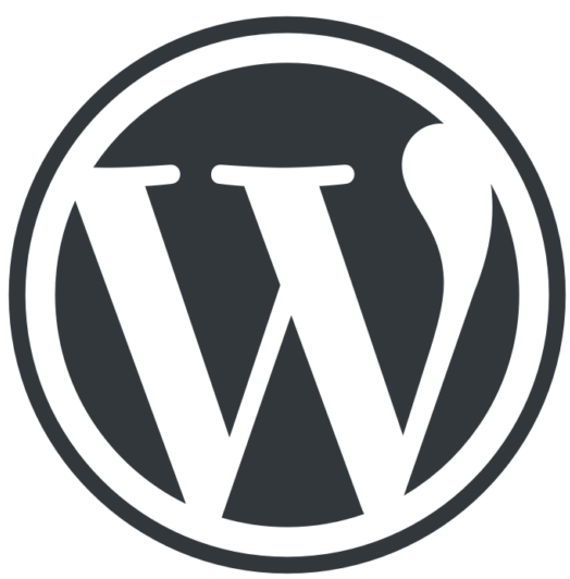 wordpress website design & development cms logo